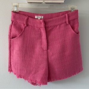 Pink Tweed Shorts